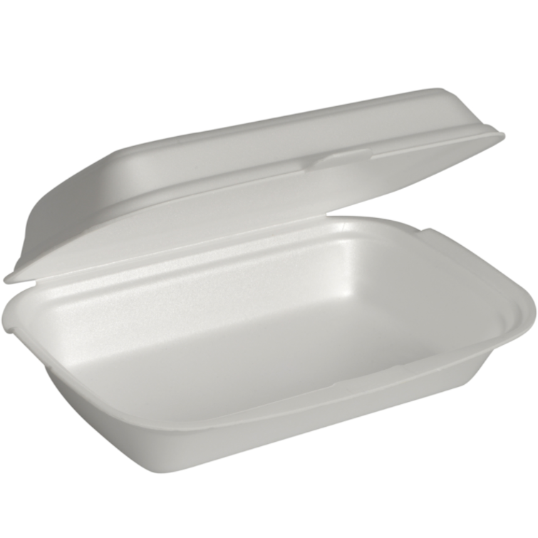 GASTRO-LINE Take away rasia 16x24x7,5cm 1-os. valkoinen XPS 125kpl