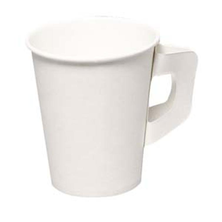 GASTRO-LINE kahvikuppi 18/21cl Ø7,2cm korvallinen valkoinen PE/paperi 50kpl
