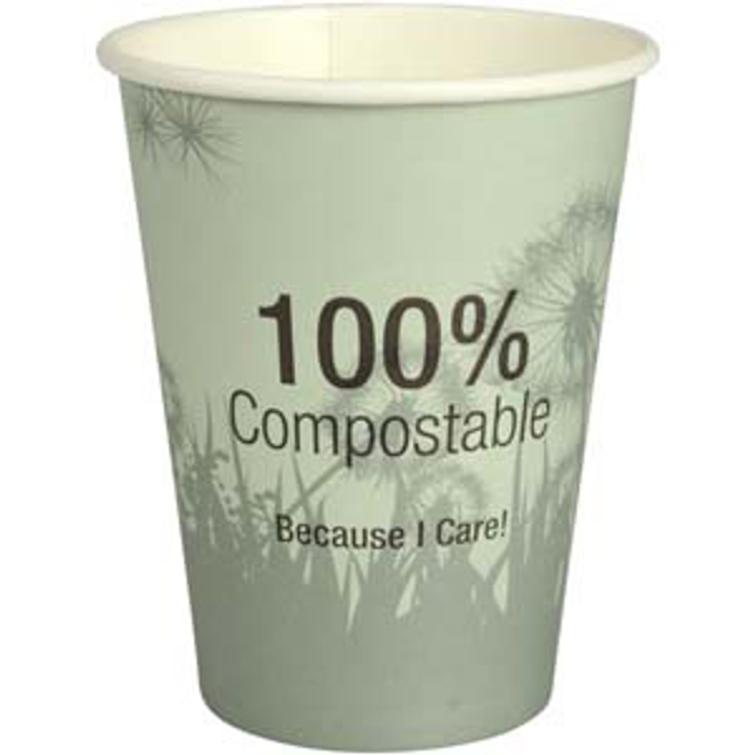 GASTRO kahvikuppi 36cl Ø9cm CPLA kompostoituva vihreä 11,2cm 50kpl