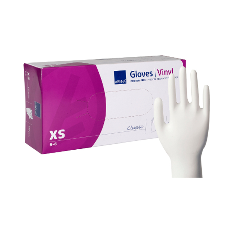 ABENA Classic vinyylik&auml;sine XS l&auml;pikuultava 100kpl