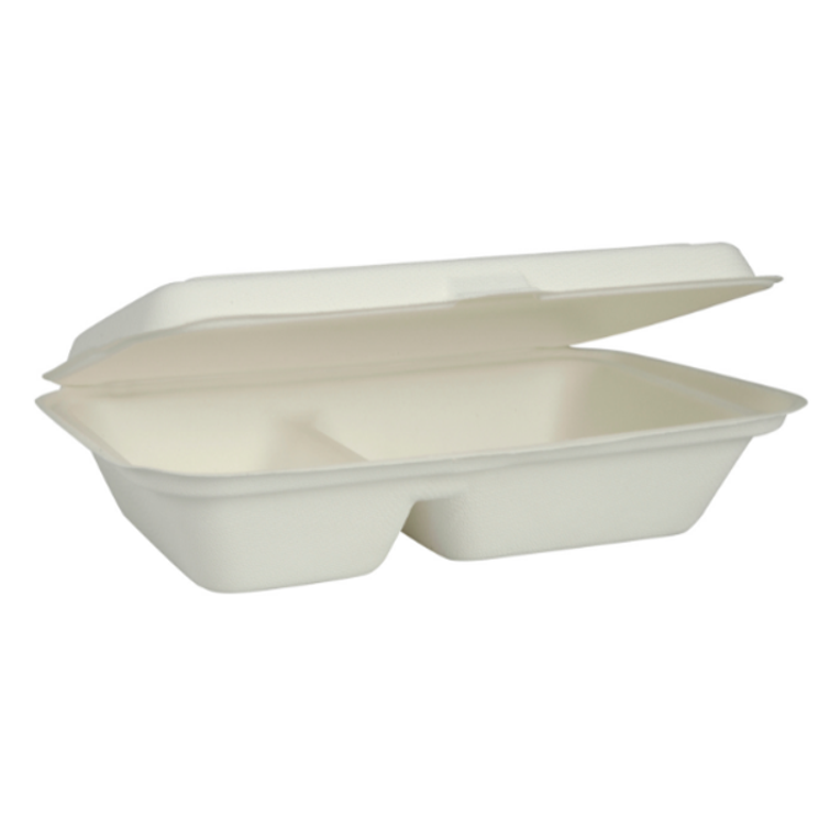 GASTRO take away rasia bagassi 250,9x162x63,2mm 2-os. valkoinen 50kpl