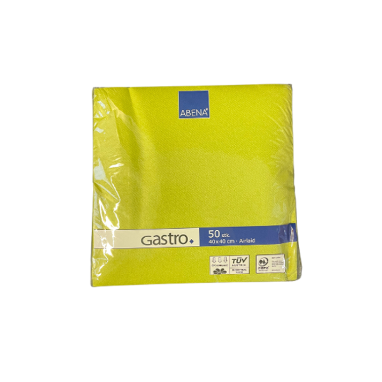 GASTRO lautasliina limenvihreä 40x40 airlaid ¼-taitto 600kpl