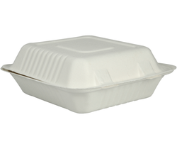 GASTRO take away rasia bagassi 223x201x77mm 1-os. valkoinen 50kpl