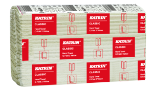 Katrin Classic Hand Towel C-fold 2 yellow 1600ark