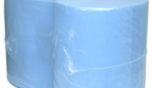 Teollisuuspaperi sininen 360m/rll, 2-krs, leveys 33cm, 1000ark/rll, 2rll/sk