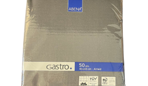 GASTRO lautasliina musta 40x40 airlaid ¼-taitto 600kpl