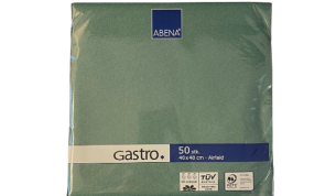 GASTRO lautasliina tumman vihreä 40x40 airlaid ¼-taitto 600kpl