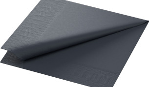 DUNI Tissue-lautasliina 33 x 33 cm Musta 2-krs 2000kpl