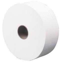 Wc-paperi iso jumbo 360m/rll, 2-krs, valkoinen, 6rll/sk