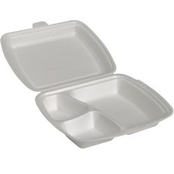 GASTRO-LINE Take away rasia 24x20x7cm 3-os. valkoinen XPS 125kpl